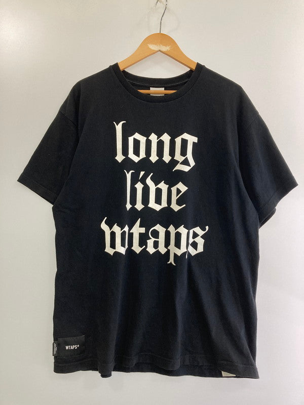 【中古品】【メンズ】 WTAPS ダブルタップス WTAPS 22SS LLW SS COTTON 221ATDT-STM08S ダブルタップス ショートスリーブTシャツ 半袖Tシャツ トップス 142-240909-yn-06-min サイズ：02 カラー：ブラック 万代Net店