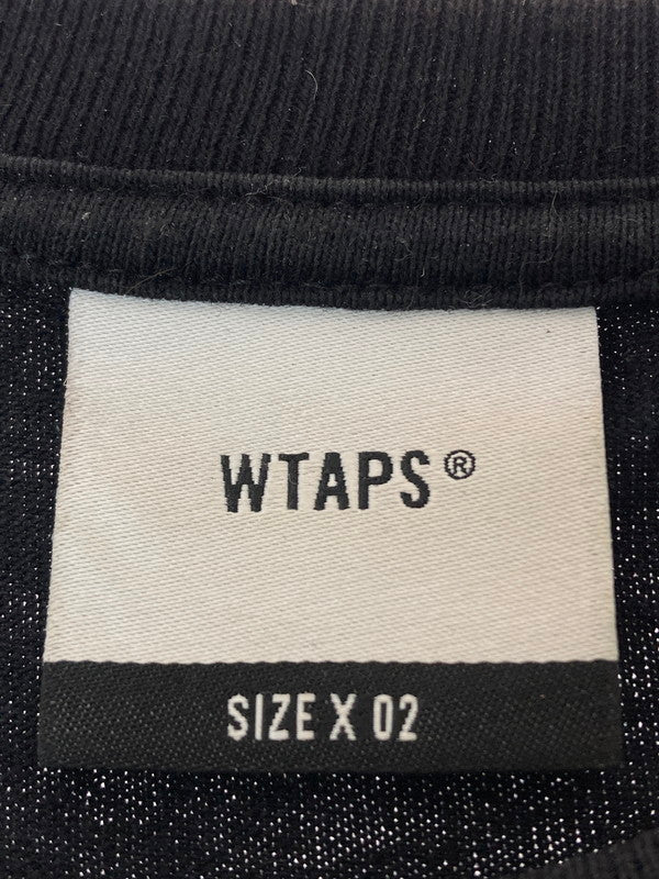 【中古品】【メンズ】 WTAPS ダブルタップス WTAPS 22SS LLW SS COTTON 221ATDT-STM08S ダブルタップス ショートスリーブTシャツ 半袖Tシャツ トップス 142-240909-yn-06-min サイズ：02 カラー：ブラック 万代Net店