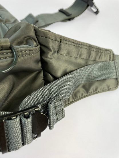 【中古品】【メンズ/レディース】 PORTER ポーター TANKER WAIST BAG  622-78302 タンカー ウエストバッグ  188-240913-jt-06-min カラー：シルバー 万代Net店