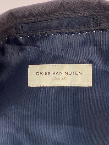 【中古品】【レディース】 DRIES VAN NOTEN ドリスヴァンノッテン ベルギー製 2B JACKET ジャケット 168-240915-ab-13-min サイズ：38 カラー：ネイビー 万代Net店