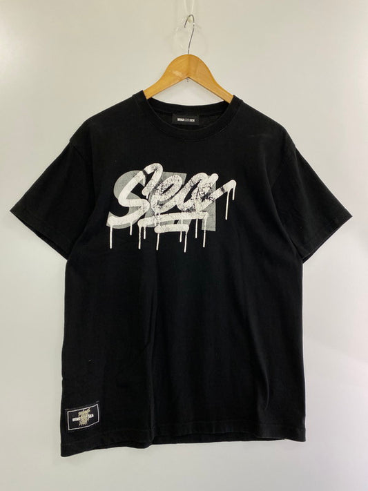 【中古品】【メンズ】  WIND AND SEA ウィンダンシー ITLIV-CSTF-22A-13 22SS T-SHIRT 半袖Tシャツ トップス 142-240910-jt-13-min サイズ：L カラー：ブラック 万代Net店