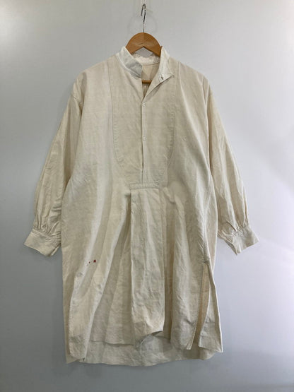 【中古品】【メンズ】 EURO VINTAGE 1900-30's FRENCH LINEN SMOCK ユーロ ヴィンテージ フレンチ リネン スモック 長袖 トップス 146-240917-yn-04-min カラー：アイボリー 万代Net店