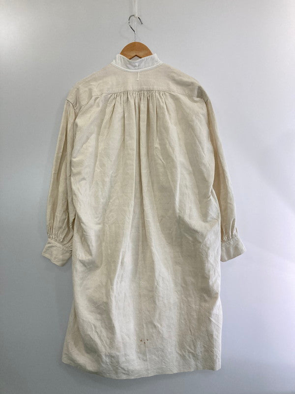 【中古品】【メンズ】 EURO VINTAGE 1900-30's FRENCH LINEN SMOCK ユーロ ヴィンテージ フレンチ リネン スモック 長袖 トップス 146-240917-yn-04-min カラー：アイボリー 万代Net店