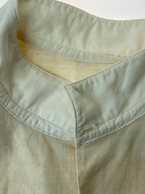 【中古品】【メンズ】 EURO VINTAGE 1900-30's FRENCH LINEN SMOCK ユーロ ヴィンテージ フレンチ リネン スモック 長袖 トップス 146-240917-yn-04-min カラー：アイボリー 万代Net店