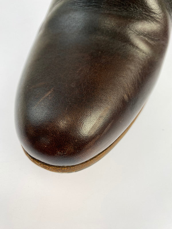 【中古品】【レディース】 MARTIN MARGIELA マルタンマルジェラ 38WU030 ポインテッドトゥ ショートブーティ 167-240911-ab-17-min サイズ：38 (インソール縦約25.5cm) カラー：ブラウン/ブラック系 万代Net店