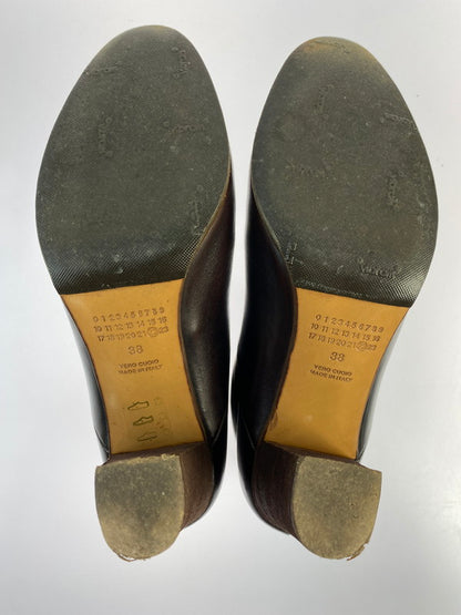 【中古品】【レディース】 MARTIN MARGIELA マルタンマルジェラ 38WU030 ポインテッドトゥ ショートブーティ 167-240911-ab-17-min サイズ：38 (インソール縦約25.5cm) カラー：ブラウン/ブラック系 万代Net店