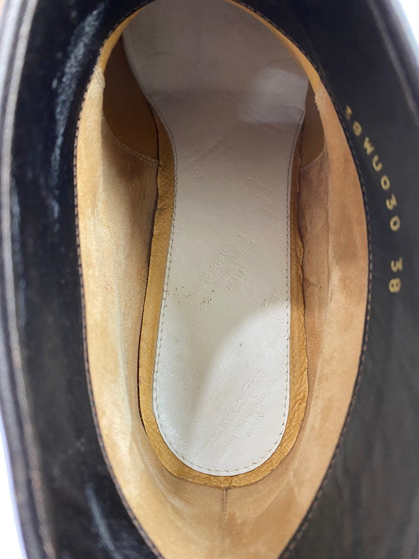 【中古品】【レディース】 MARTIN MARGIELA マルタンマルジェラ 38WU030 ポインテッドトゥ ショートブーティ 167-240911-ab-17-min サイズ：38 (インソール縦約25.5cm) カラー：ブラウン/ブラック系 万代Net店