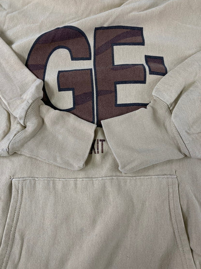 【現状渡し品】【メンズ】  GOOD ENOUGH  グッドイナフ PULLOVER HOODIE GE NEXTEXIT 90'S フード付きプルオーバーバーカー フーディー メンズ 長袖 142-240913-em-11-min サイズ：M カラー：ベージュ系 万代Net店