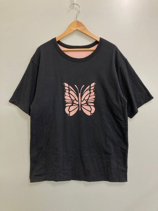 【中古品】【メンズ】 Needles ニードルス SS REVERSIBLE TEE リバーシブルプリントTシャツ 140-240912-ab-16-min カラー：ピンク/チャコールブラック 万代Net店