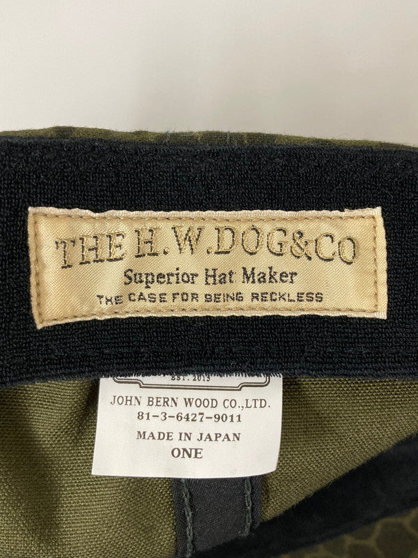 【中古品】【メンズ】  THE H.W.DOG&CO. MILITARY TRUCKER CAP ドッグアンドコー ミリタリー トラッカー キャップ 帽子 185-240911-yn-25-min サイズ：ONE カラー：オリーブグリーン 万代Net店