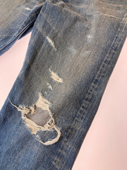 【現状渡し品】【メンズ】 MINEDENIM マインデニム 2305-1002-86-292 L.STRAIGHT 5POCKET USS デニムパンツ 153-240912-ab-13-min サイズ：サイズ6 カラー：インディゴブルー 万代Net店