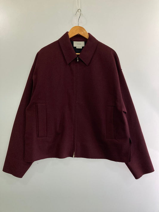 【中古品】【メンズ】 YOKE WOOL JACKET YK19AW00528 ヨーク ウール ジャケット アウター 140-240917-yn-08-min サイズ：S カラー：ボルドー 万代Net店