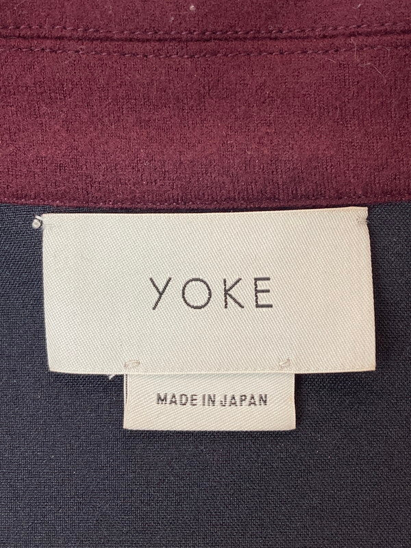 【中古品】【メンズ】  YOKE WOOL JACKET YK19AW00528 ヨーク ウール ジャケット アウター 140-240917-yn-08-min サイズ：S カラー：ボルドー 万代Net店