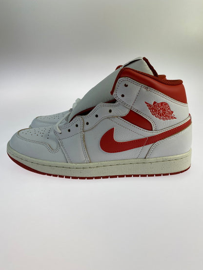 【中古美品】【メンズ】 NIKE ナイキ AIR JORDAN 1 MID SE FJ3458-160 エア ジョーダン 1 ミッド スニーカー 靴 160-240911-yn-17-min サイズ：28.0cm US10 カラー：WHITE/LOBSTER－DUNE RED-SAIL 万代Net店