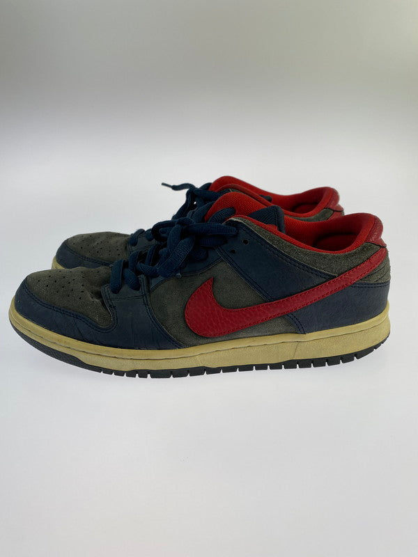 【現状渡し品】【メンズ】 NIKE SB ナイキエスビー DUNK LOW PRO 304292-461 ダンク ロー プロ スニーカー 靴 160-240911-yn-24-min サイズ：26.0cm US8 カラー：DARK OBSIDIAN GYM RED WHITE 万代Net店