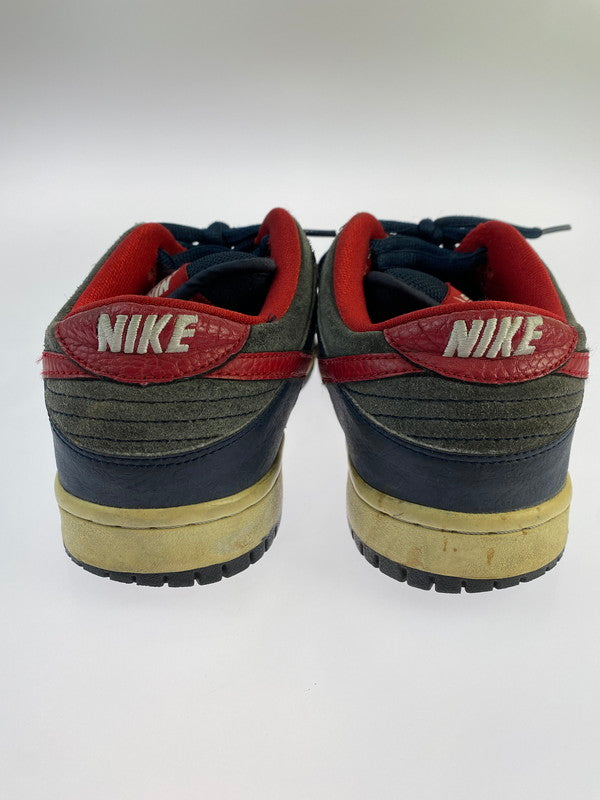 【現状渡し品】【メンズ】 NIKE SB ナイキエスビー DUNK LOW PRO 304292-461 ダンク ロー プロ スニーカー 靴 160-240911-yn-24-min サイズ：26.0cm US8 カラー：DARK OBSIDIAN GYM RED WHITE 万代Net店