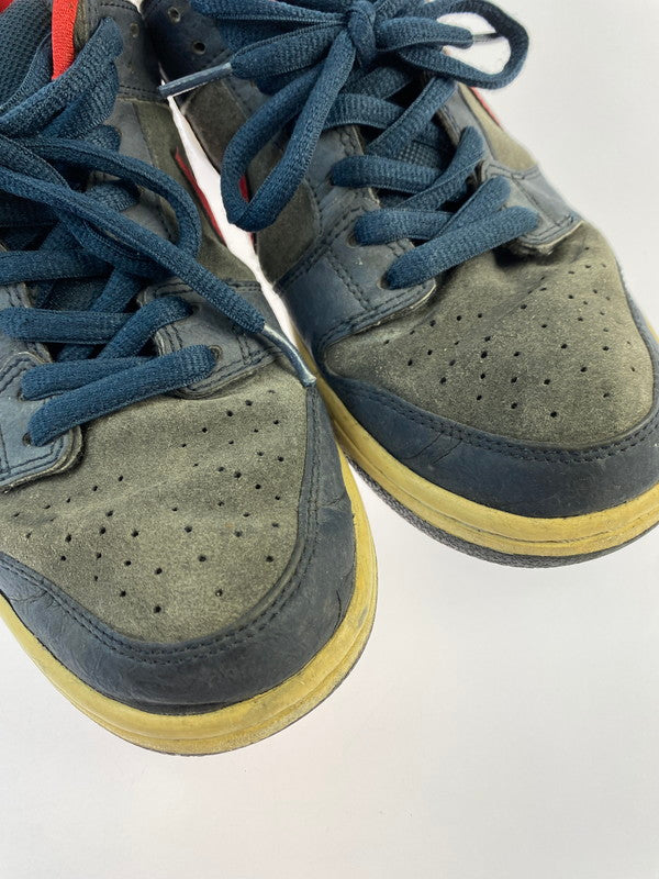 【現状渡し品】【メンズ】 NIKE SB ナイキエスビー DUNK LOW PRO 304292-461 ダンク ロー プロ スニーカー 靴 160-240911-yn-24-min サイズ：26.0cm US8 カラー：DARK OBSIDIAN GYM RED WHITE 万代Net店