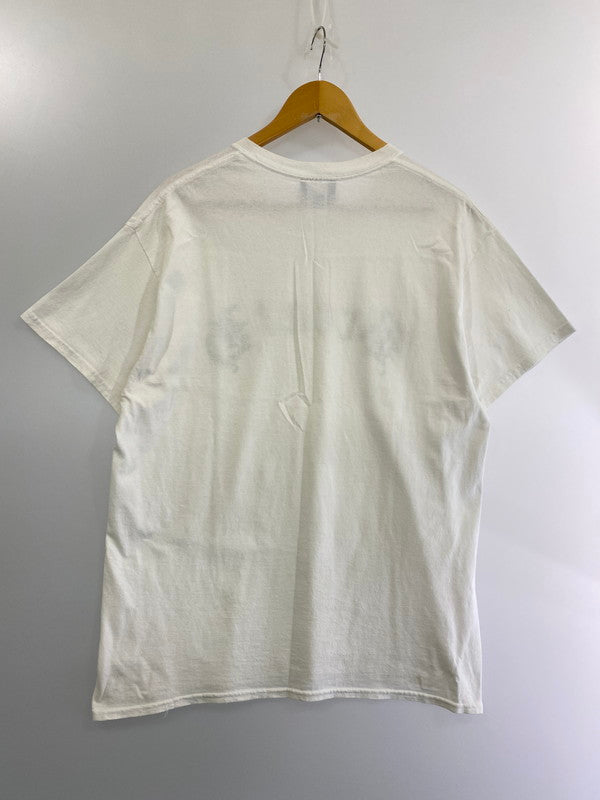 【中古品】【メンズ】 BREATHLESS ブレスレス S S LOGO TEE ロゴ Tシャツ 半袖トップス 142-240917-me-05-min サイズ：L カラー：ホワイト 白 万代Net店