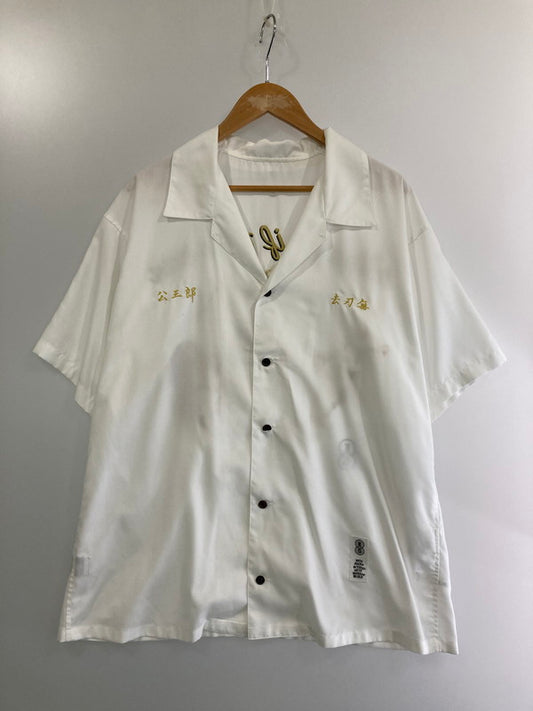 【中古品】【メンズ】 sulvam サルバム KS-B01-099 EMBROIDERY SHIRT SS WHITE オープンカラーシャツ 140-240911-ab-19-min サイズ：M カラー：ホワイト 万代Net店