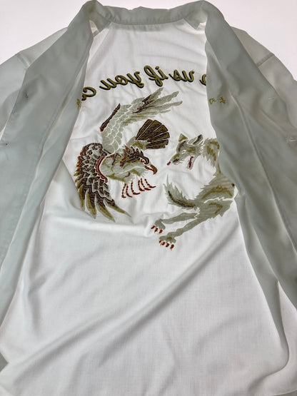 【中古品】【メンズ】 sulvam サルバム KS-B01-099 EMBROIDERY SHIRT SS WHITE オープンカラーシャツ 140-240911-ab-19-min サイズ：M カラー：ホワイト 万代Net店