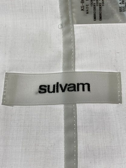 【中古品】【メンズ】 sulvam サルバム KS-B01-099 EMBROIDERY SHIRT SS WHITE オープンカラーシャツ 140-240911-ab-19-min サイズ：M カラー：ホワイト 万代Net店