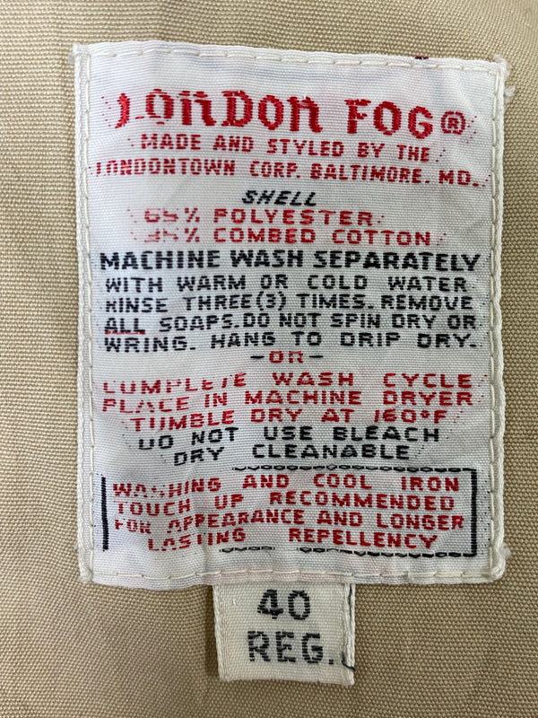 【中古品】【メンズ】 LONDON FOG ロンドンフォグ 70S LS SWING TOP ７０年代 長袖 スウィングトップ メンズ ブルゾン アウター 146-260615-em-08-min サイズ：40 カラー：ベージュ 万代Net店