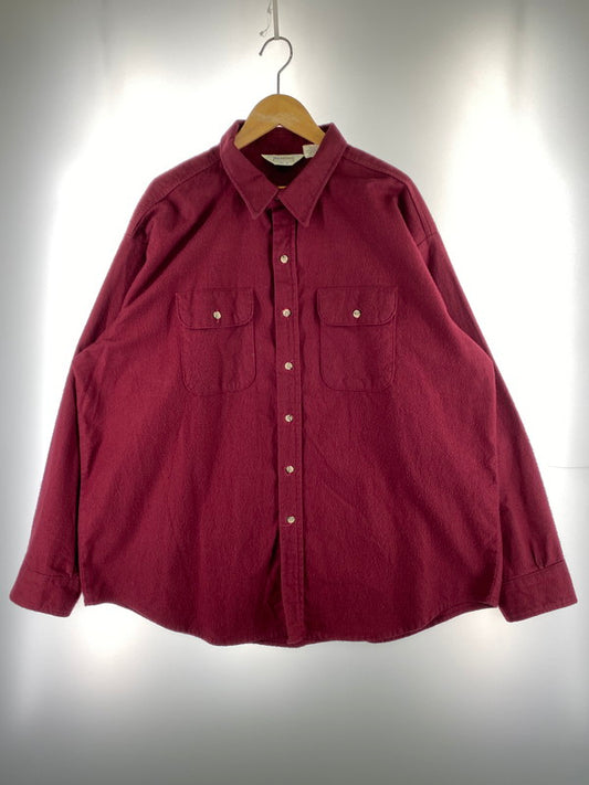 【中古品】【メンズ】 FIVE BROTHER ファイブブラザー 70S 80S LOT3702-BRG USA製 LS SHIRT シャツ トップス 146-260110-zi-17-min サイズ：3XL カラー：ワインレッド 万代Net店