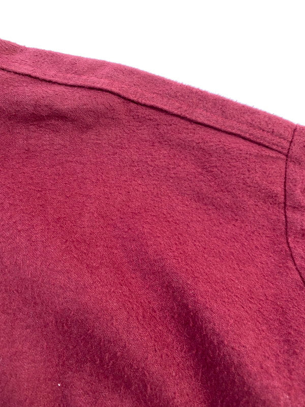 【中古品】【メンズ】 FIVE BROTHER ファイブブラザー 70S 80S LOT3702-BRG USA製 LS SHIRT シャツ トップス 146-260110-zi-17-min サイズ：3XL カラー：ワインレッド 万代Net店