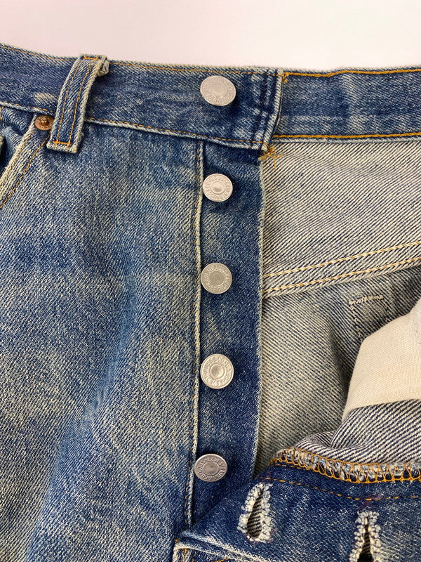 【現状渡し品】【メンズ】 Levi's リーバイス 90’S 501XX DENIM PANT 90年代 501XX デニムパンツ メンズボトムス ビンテージ ダメージジーンズ 157-241011-em-18-min サイズ：32 カラー：インディゴ 万代Net店