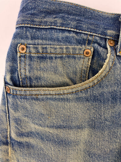 【現状渡し品】【メンズ】 Levi's リーバイス 90’S 501XX DENIM PANT 90年代 501XX デニムパンツ メンズボトムス ビンテージ ダメージジーンズ 157-241011-em-18-min サイズ：32 カラー：インディゴ 万代Net店