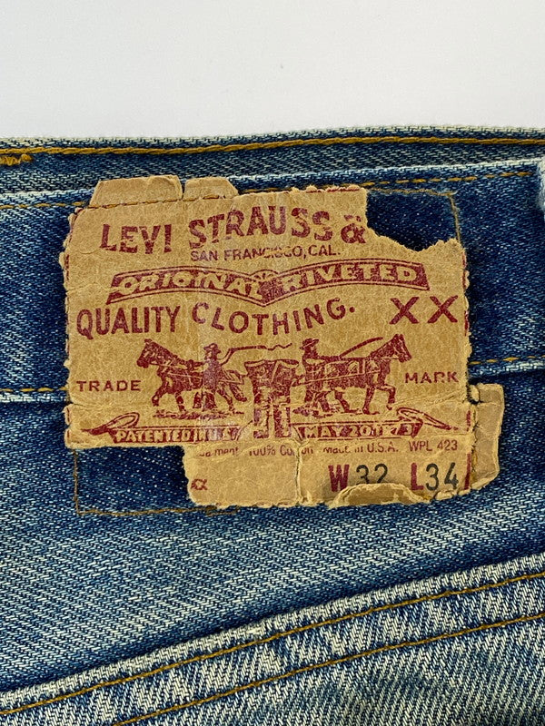 【現状渡し品】【メンズ】 Levi's リーバイス 90’S 501XX DENIM PANT 90年代 501XX デニムパンツ メンズボトムス ビンテージ ダメージジーンズ 157-241011-em-18-min サイズ：32 カラー：インディゴ 万代Net店