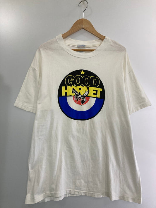 【中古品】【メンズ】 GOODENOUGH グッドイナフ 初期 1995 90S GOOD HORNET T-SHIRT 半袖Tシャツ トップス 142-240917-ks-11-min サイズ：L カラー：ホワイト 万代Net店