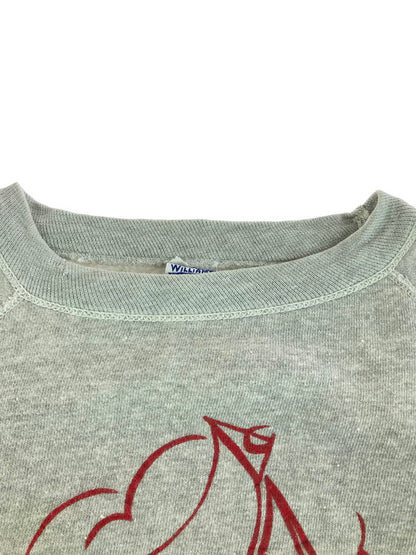 【現状渡し品】【メンズ】 WILLIAMS BROS ウイリアム バロウズ 60's CROSSLAKE MINNESOTAFLOCKING PRINTED RAGLAN SWEATSHIRT 146-251231-rt-12-tag サイズ：表記無し 下記参照 カラー：グレー 万代Net店