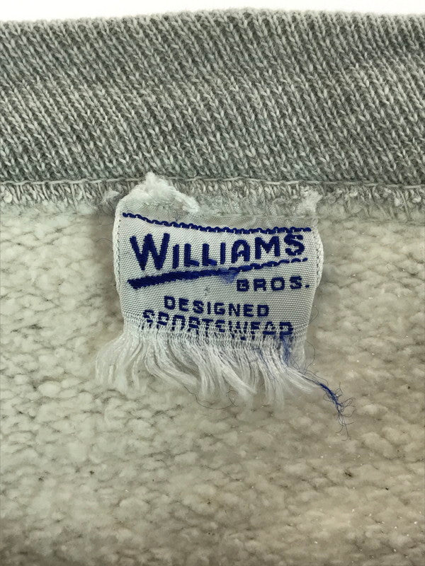 【現状渡し品】【メンズ】 WILLIAMS BROS ウイリアム バロウズ 60's CROSSLAKE MINNESOTAFLOCKING PRINTED RAGLAN SWEATSHIRT 146-251231-rt-12-tag サイズ：表記無し 下記参照 カラー：グレー 万代Net店