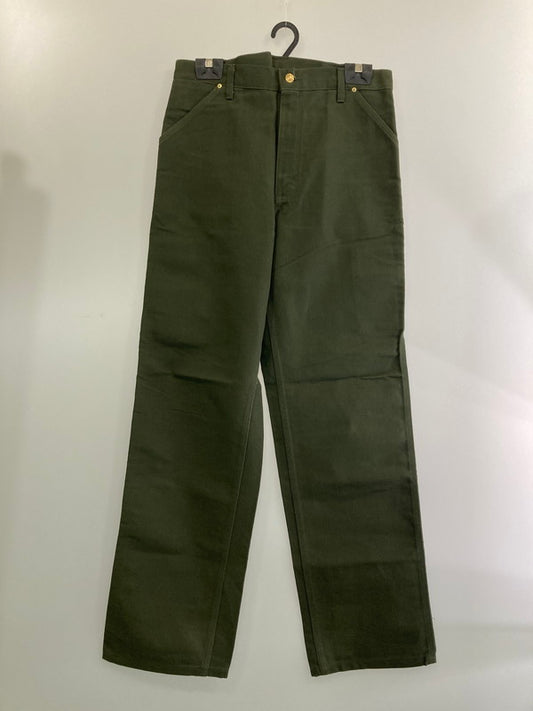 【中古品】【メンズ】 Carhartt カーハート WU1304 星タグ 80S DUCK CARPENTER WORK PANTS MOSSGREEN ボトムス 157-240922-AS-21-min サイズ：サイズ34×34 カラー：カーキ 万代Net店