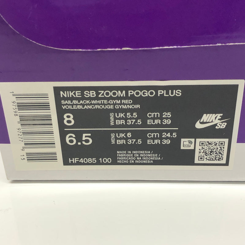 【中古品】【メンズ/レディース】 NIKE ナイキ ×SKY BROWN スカイ・ブラウン HF4085-100 SB ZOOM POGO PLUS 靴 シューズ スニーカー 160-260904-AS-16-hon サイズ：25cm カラー：SAIL/BLACK-WHITE-GYM RED 万代Net店