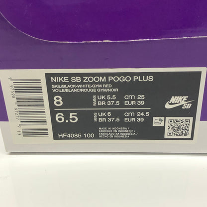 【中古品】【メンズ/レディース】 NIKE ナイキ ×SKY BROWN スカイ・ブラウン HF4085-100 SB ZOOM POGO PLUS 靴 シューズ スニーカー 160-260904-AS-16-hon サイズ：25cm カラー：SAIL/BLACK-WHITE-GYM RED 万代Net店