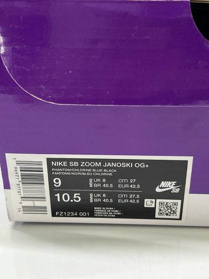【中古品】【メンズ】 NIKE SB ナイキエスビー FZ1234-001 ZOOM JANOSKI OG+ ズーム ジャノスキー 靴 スニーカー 160-260924-AS-25-hon サイズ：27cm US9 カラー：PHANTOM/CHLORINE BLUE-BLACK 万代Net店