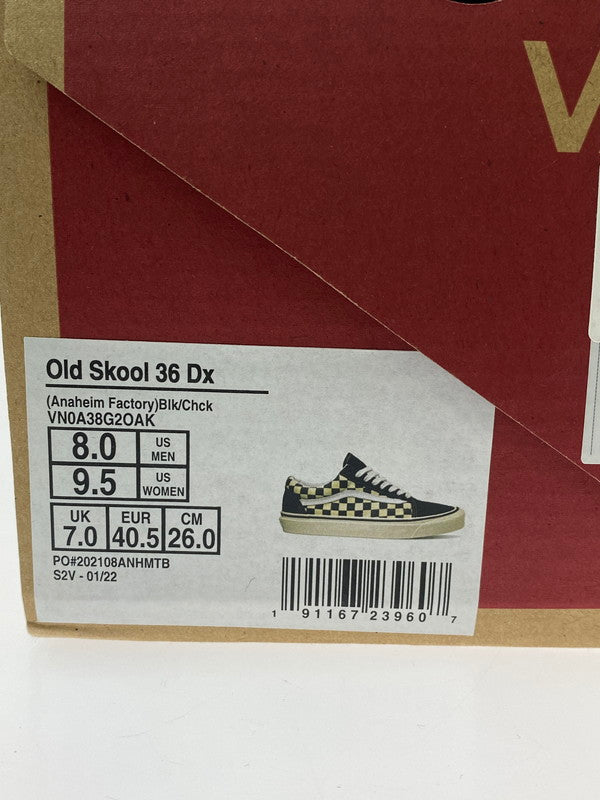 【中古美品】【メンズ】 VANS バンズ OLD SKOOL 36 DX VN0A38G2OAK オールドスクール スニーカー 靴 162-240919-yn-10-min サイズ：26.0cm カラー：BLK/CHCK 万代Net店