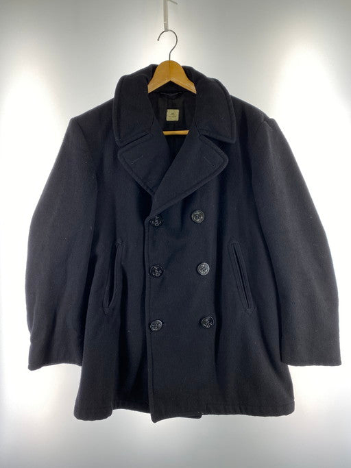 【現状渡し品】【メンズ】  U.S.NAVY P-COAT Pコート ジャケット アウター 146-241219-AB-11-min サイズ：44S カラー：ブラック 万代Net店