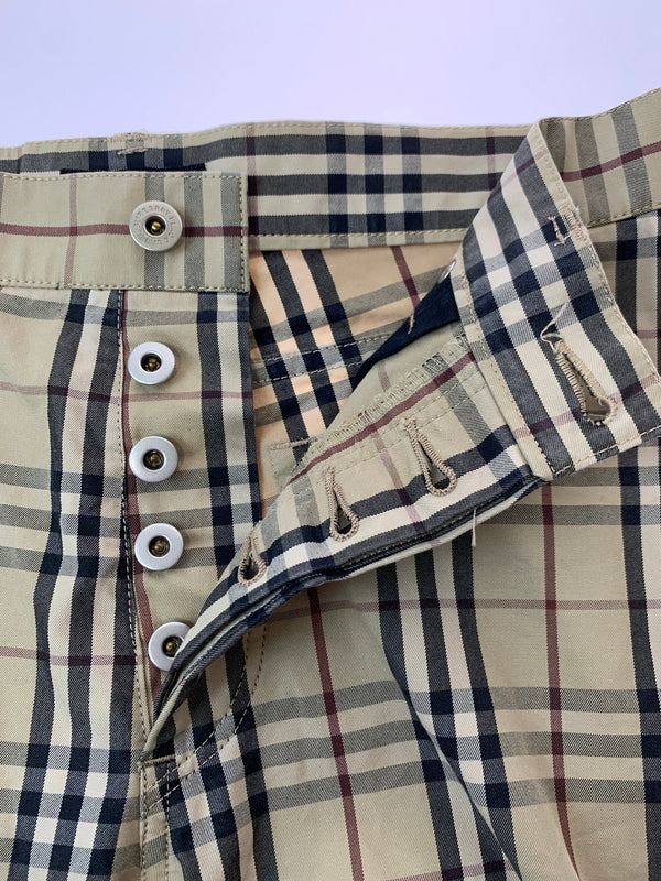 【中古品】【メンズ】 BURBERRY バーバリー BLACK LABEL NOVA CHECK PANTS ブラックレーベル ノヴァチェック パンツ メンズ ボトムス 152-260709-hu-17-min サイズ：73 カラー：ベージュ/ブラック/レッド（チェック） 万代Net店