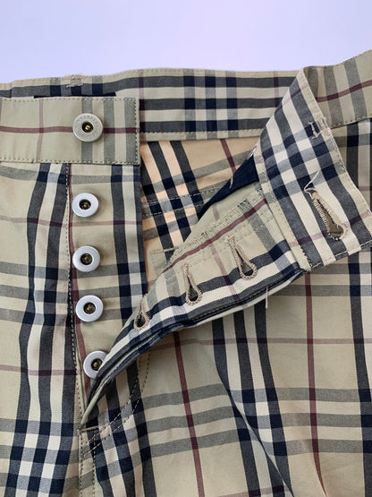 【中古品】【メンズ】 BURBERRY バーバリー BLACK LABEL NOVA CHECK PANTS ブラックレーベル ノヴァチェック パンツ メンズ ボトムス 152-260709-hu-17-min サイズ：73 カラー：ベージュ/ブラック/レッド（チェック） 万代Net店