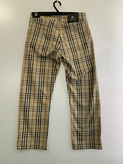 【中古品】【メンズ】 BURBERRY バーバリー BLACK LABEL NOVA CHECK PANTS ブラックレーベル ノヴァチェック パンツ メンズ ボトムス 152-260709-hu-17-min サイズ：73 カラー：ベージュ/ブラック/レッド（チェック） 万代Net店