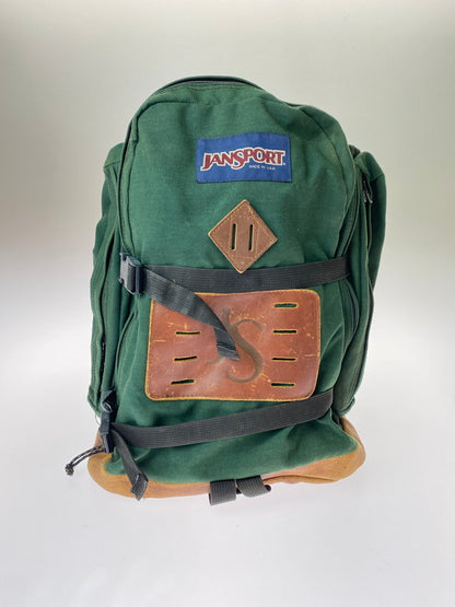 【現状渡し品】【メンズ/レディース】  JANSPORT ジャンスポーツ USA製 80-90S WEEKEND PACK バックパック リュック バッグ カバン 鞄 188-240916-ab-2-min カラー：グリーン 万代Net店