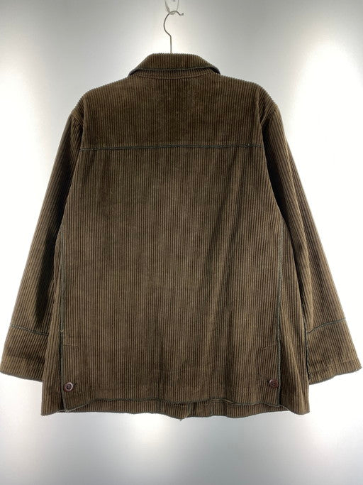 【中古品】【レディース】 HARVE BENARD ハーブバーナード 90S CORDUROY PIPING SHIRT JACKET コーデュロイ ピッピング シャツジャケット 170-250103-me-17-min サイズ：L カラー：ブラウン 万代Net店