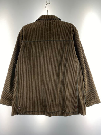 【中古品】【レディース】 HARVE BENARD ハーブバーナード 90S CORDUROY PIPING SHIRT JACKET コーデュロイ ピッピング シャツジャケット 170-250103-me-17-min サイズ：L カラー：ブラウン 万代Net店