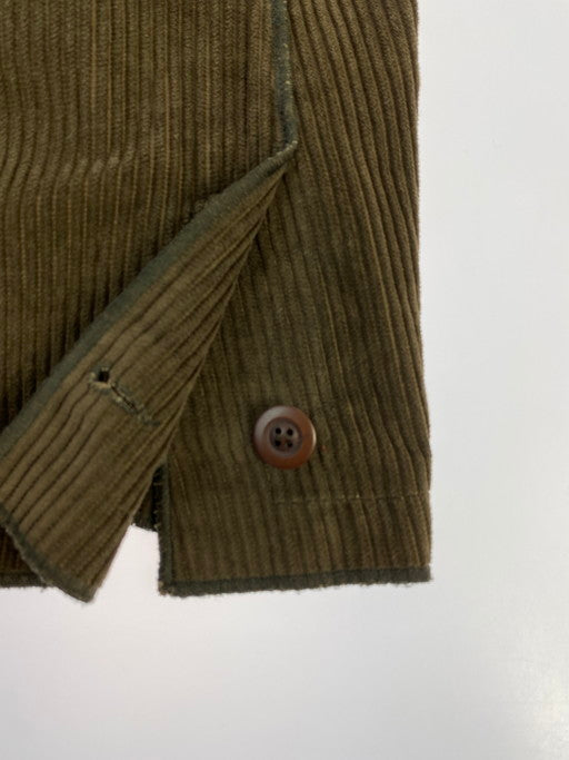 【中古品】【レディース】 HARVE BENARD ハーブバーナード 90S CORDUROY PIPING SHIRT JACKET コーデュロイ ピッピング シャツジャケット 170-250103-me-17-min サイズ：L カラー：ブラウン 万代Net店