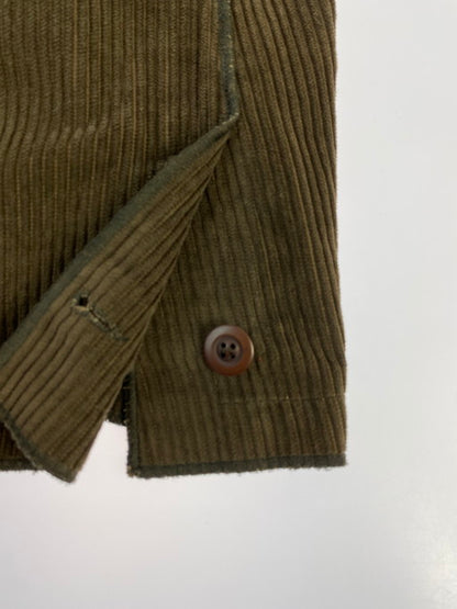 【中古品】【レディース】 HARVE BENARD ハーブバーナード 90S CORDUROY PIPING SHIRT JACKET コーデュロイ ピッピング シャツジャケット 170-250103-me-17-min サイズ：L カラー：ブラウン 万代Net店