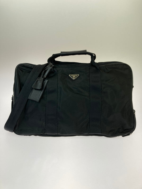 【中古品】【メンズ/レディース】 PRADA プラダ BOSTON BAG ボストンバッグ 鞄 旅行 ナイロン 180-250119-em-05-min カラー：ブラック 万代Net店