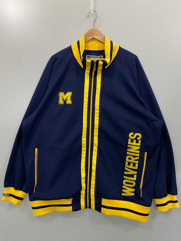 【中古品】【メンズ】  MITCHELL&NESS ミッチェルアンドネス MICHIGAN TRACK JACKET トラックジャケット アウター 142-250105-AS-29-min カラー：ネイビー/イエロー 万代Net店